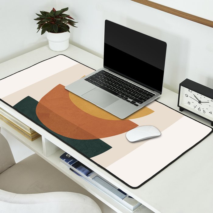 Colorful Abstract Shapes 1 Desk Mat Gallery Image 2
