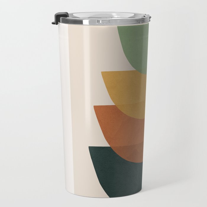 Colorful Abstract Shapes 1 Travel Mug Gallery Image 3