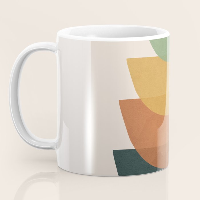 Colorful Abstract Shapes 1 Coffee Mug Gallery Image 3