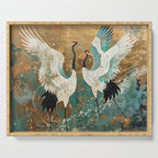 Japara Cranes in Twilight Serving Tray Gallery Image 1