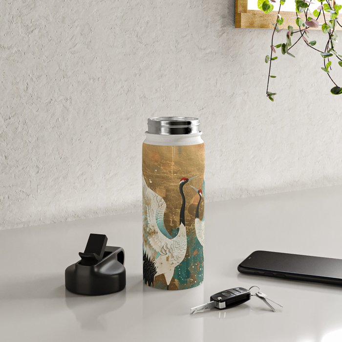 Japara Cranes in Twilight Water Bottle Gallery Image 4