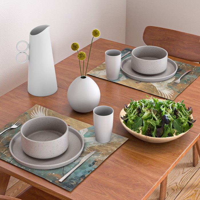 Japara Cranes in Twilight Placemat Gallery Image 2