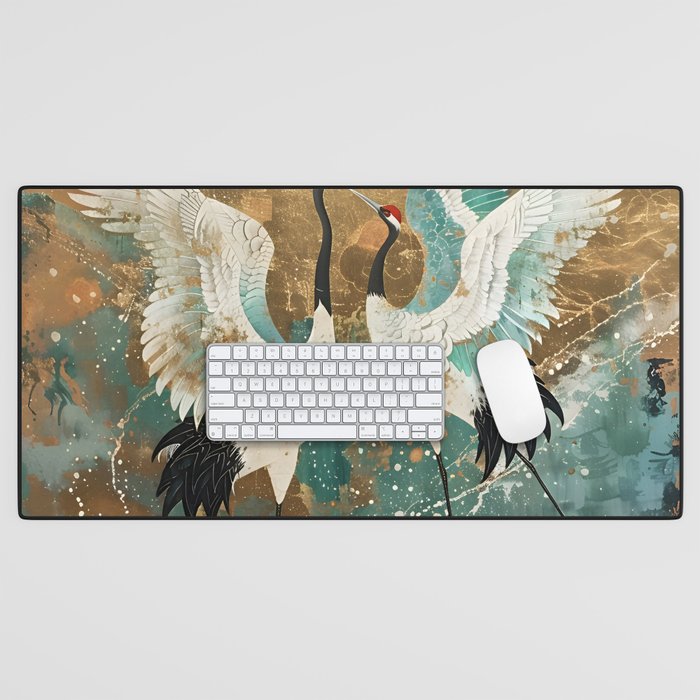 Japara Cranes in Twilight Desk Mat Gallery Image 1