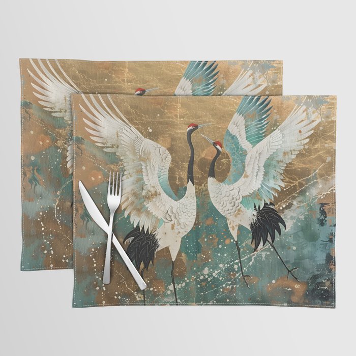 Japara Cranes in Twilight Placemat Gallery Image 1