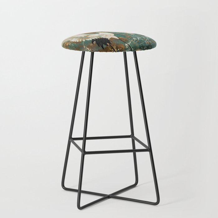 Japara Cranes in Twilight Stool Gallery Image 1