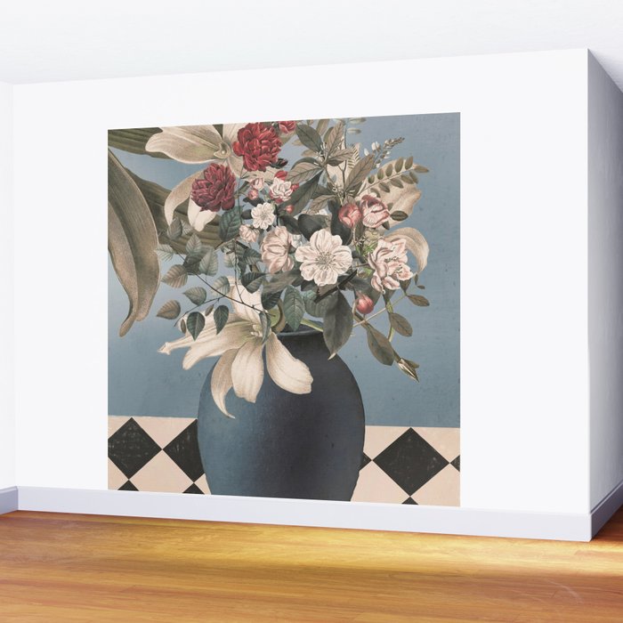 Flowers in The Vase Wall Mural Gallery Image 2
