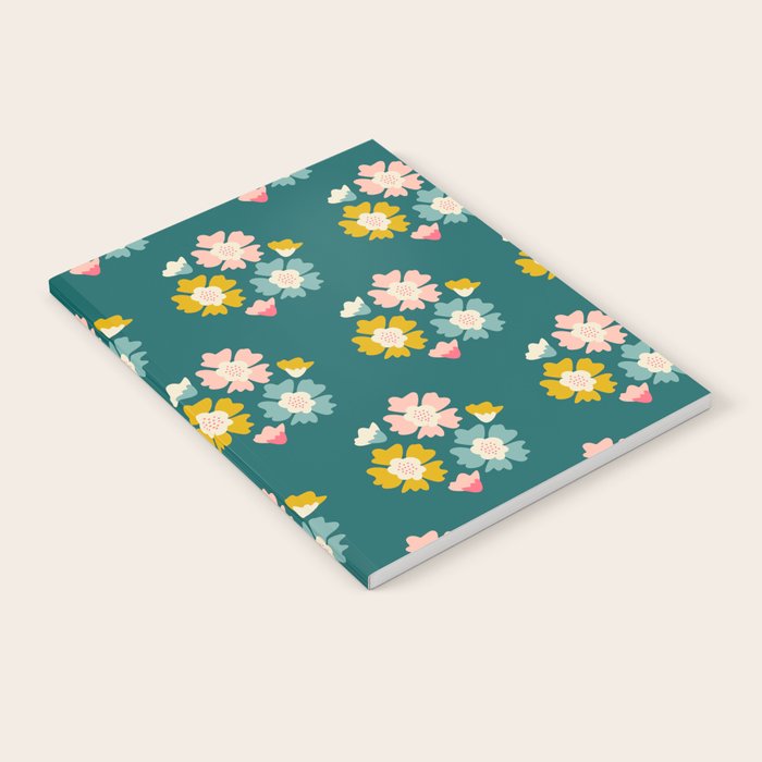 Blooming Flower - Green  Notebook Gallery Image 1