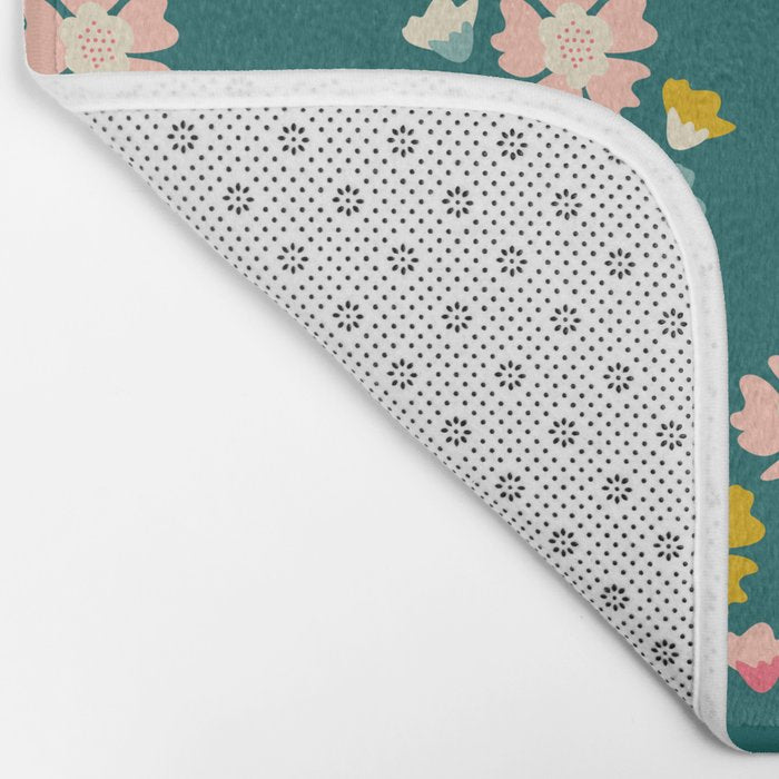 Blooming Flower - Green  Bath Mat Gallery Image 2
