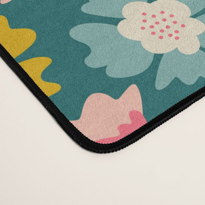 Blooming Flower - Green  Desk Mat Gallery Image 4