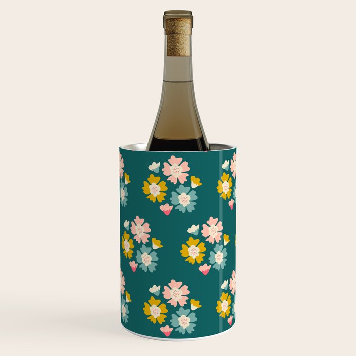 Blooming Flower - Green  Wine Chiller Gallery Image 1