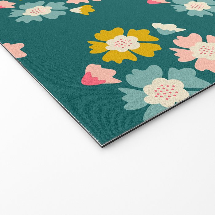 Blooming Flower - Green  Welcome Mat Gallery Image 2