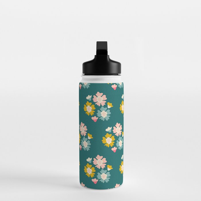 Blooming Flower - Green  Water Bottle Gallery Image 3