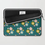Blooming Flower - Green  Laptop Sleeve Gallery Image 2