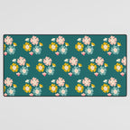 Blooming Flower - Green  Desk Mat Gallery Image 3
