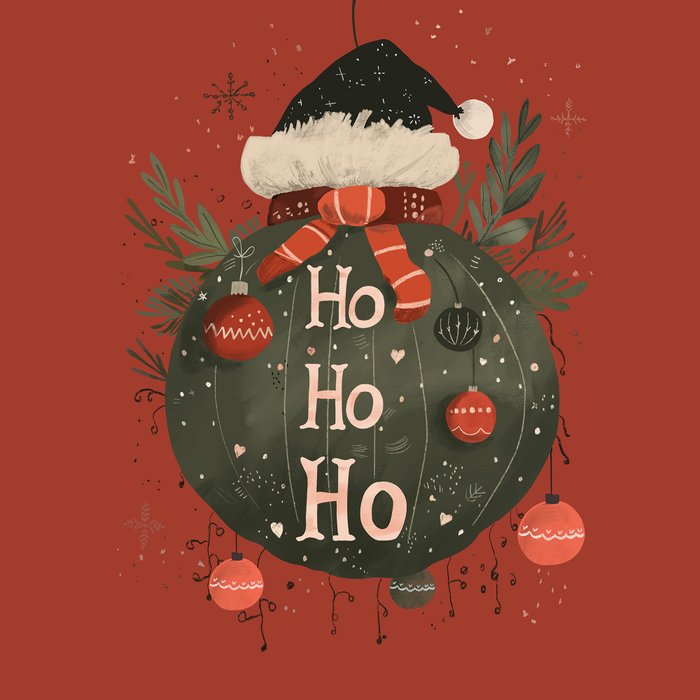 Festive Ho Ho Ho Bauble Red  Coffee Mug Gallery Image 2
