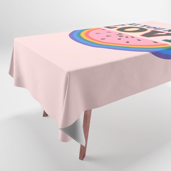 All You Need is Love Tablecloth Gallery Image 1