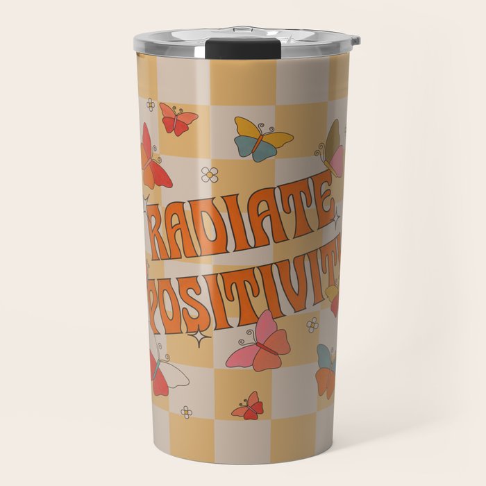 Radiate Positivity Butterflies Travel Mug Gallery Image 1