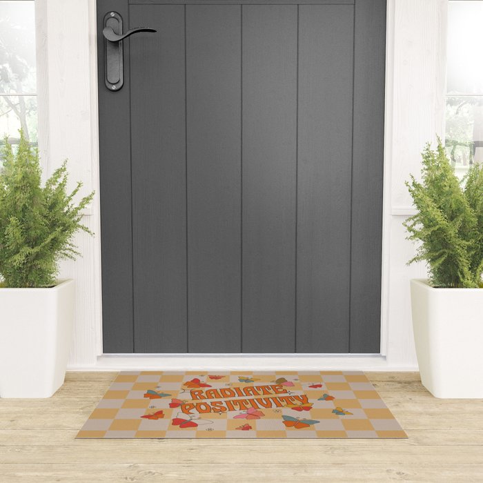Radiate Positivity Butterflies Welcome Mat Gallery Image 3