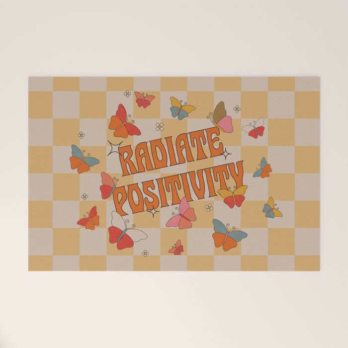 Radiate Positivity Butterflies Welcome Mat Gallery Image 1