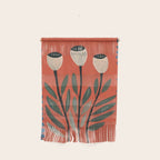 Terracotta Poppy Pod Folk Art Wall Hanging Gallery Image 1