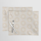 Minimalist Sunray Pattern XIV Natural Neutral Placemat Gallery Image 1