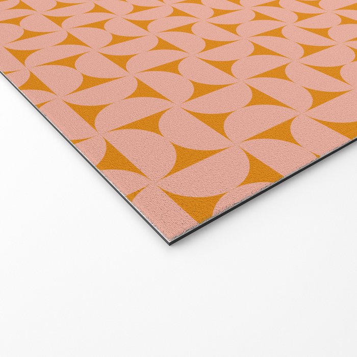 Bauhaus Mid Century Modern Geometric Pattern IV Welcome Mat Gallery Image 2