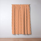 Bauhaus Mid Century Modern Geometric Pattern IV Window Curtain Gallery Image 3
