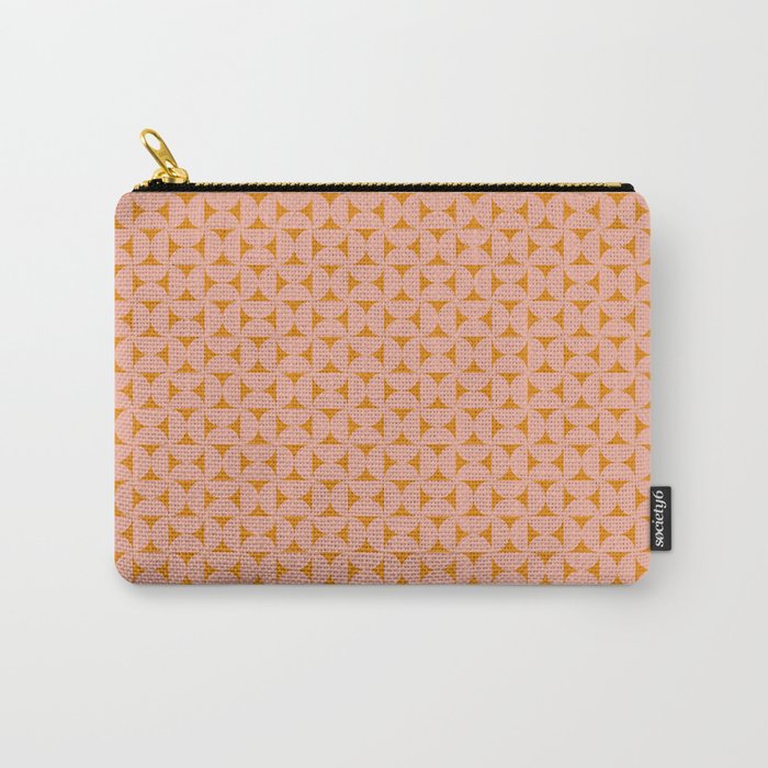 Bauhaus Mid Century Modern Geometric Pattern IV Carry All Pouch Gallery Image 1