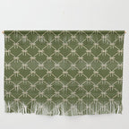 Bows & Ribbons Pattern XXII Dark Olive Green Wall Hanging Gallery Image 1