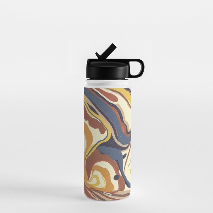 Retro marble #4 Water Bottle Gallery Image 1