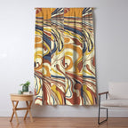 Retro marble #4 Window Curtain Gallery Image 5