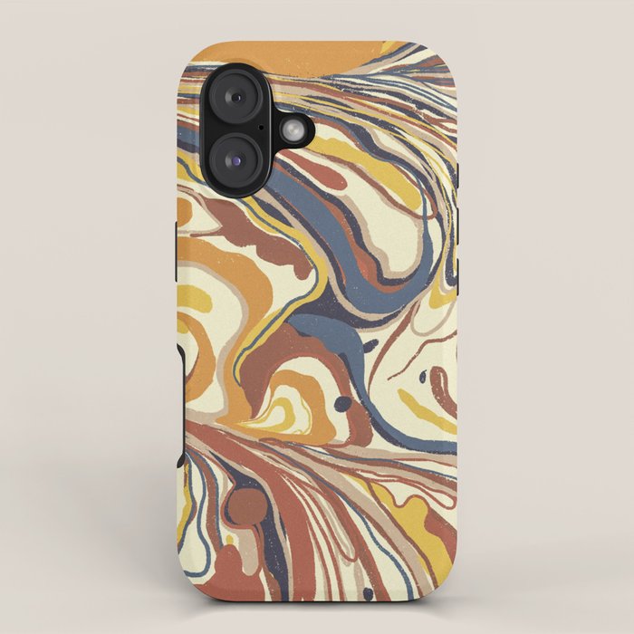 Retro marble #4 iPhone Case Gallery Image 1