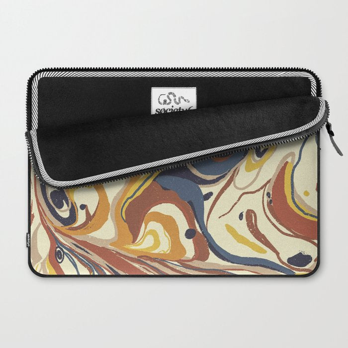 Retro marble #4 Laptop Sleeve Gallery Image 2