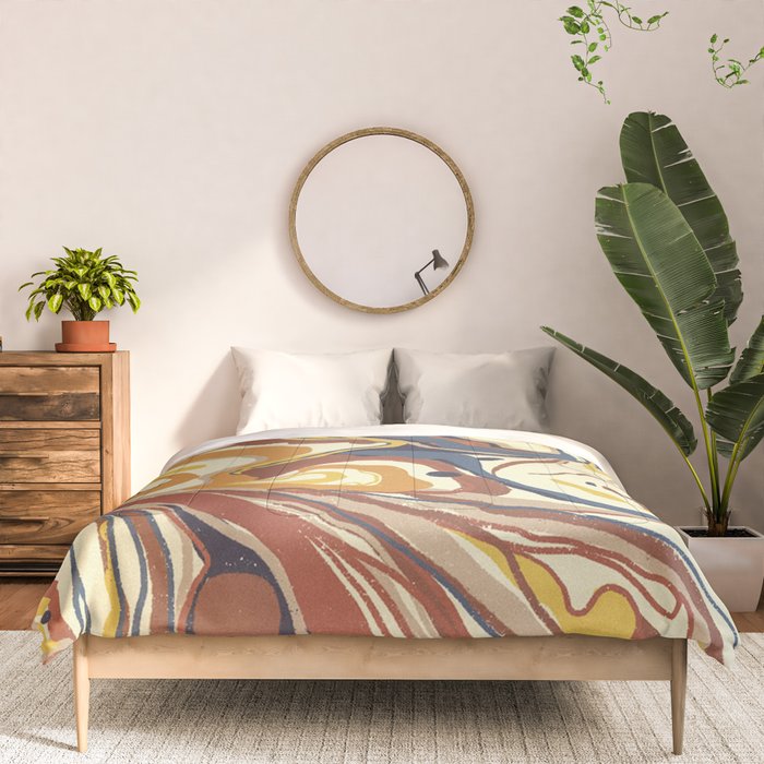Retro marble #4 Comforter Gallery Image 3