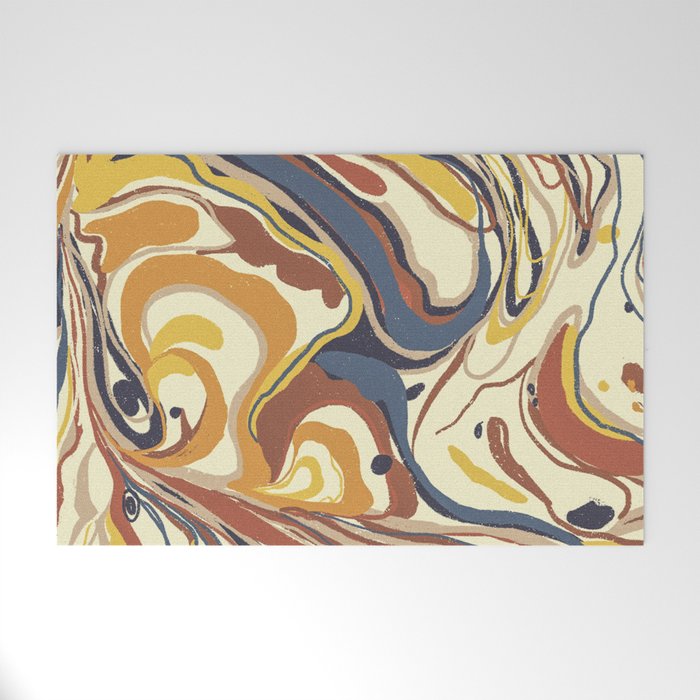 Retro marble #4 Welcome Mat Gallery Image 1