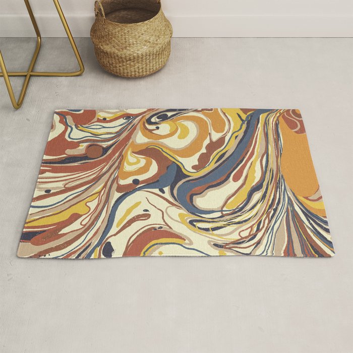 Retro marble #4 Rug Gallery Image 1