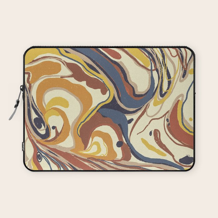 Retro marble #4 Laptop Sleeve Gallery Image 1