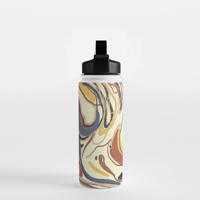 Retro marble #4 Water Bottle Gallery Image 2