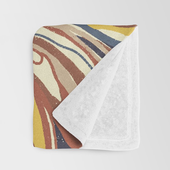 Retro marble #4 Throw Blanket Gallery Image 3