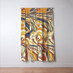 Retro marble #4 Window Curtain Gallery Image 3