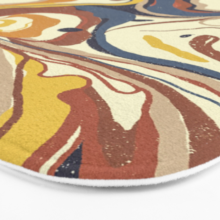 Retro marble #4 Bath Mat Gallery Image 3