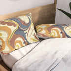 Retro marble #4 Pillow Sham Gallery Image 2