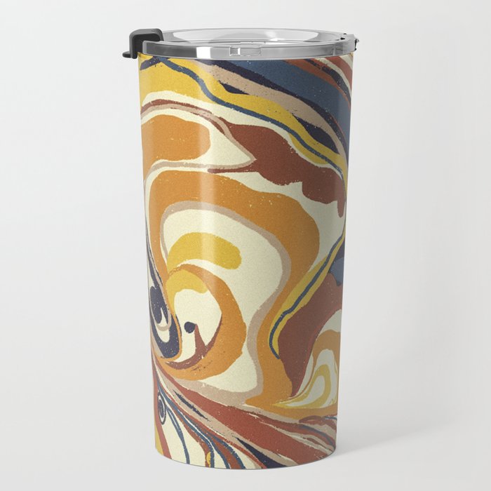 Retro marble #4 Travel Mug Gallery Image 3