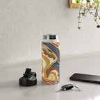 Retro marble #4 Water Bottle Gallery Image 4