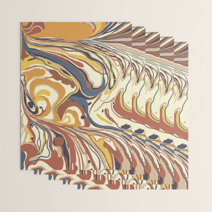 Retro marble #4 Wrapping Paper Gallery Image 3