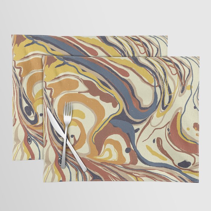 Retro marble #4 Placemat Gallery Image 1