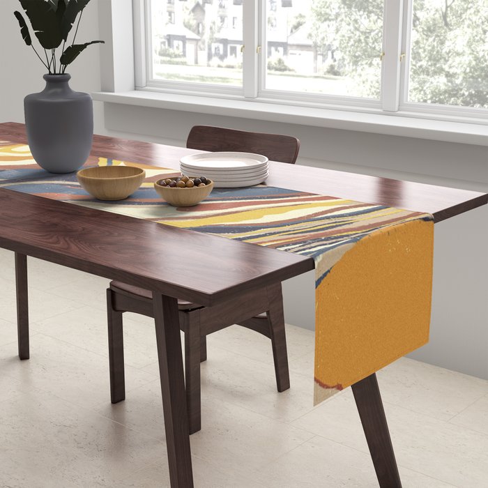 Retro marble #4 Table Runner Gallery Image 2
