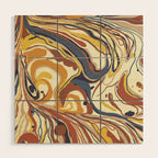 Retro marble #4 Wood Wall Art Gallery Image 1