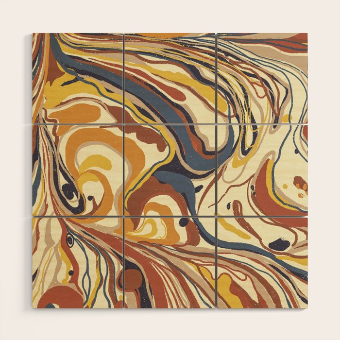 Retro marble #4 Wood Wall Art Gallery Image 1