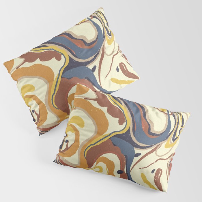 Retro marble #4 Pillow Sham Gallery Image 3